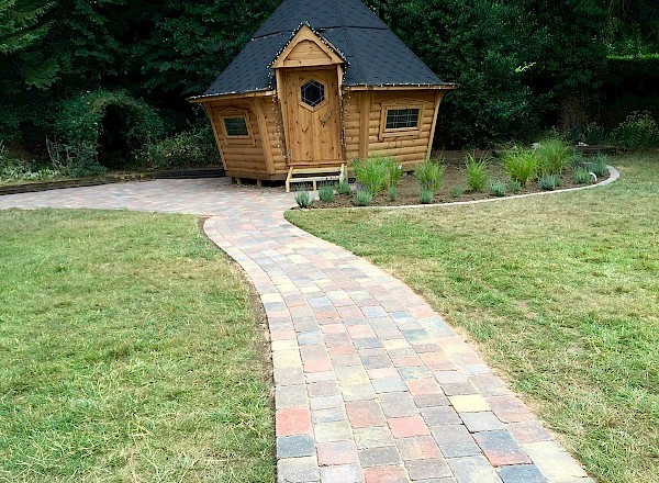 Landscape garden with Hut bury st edmunds