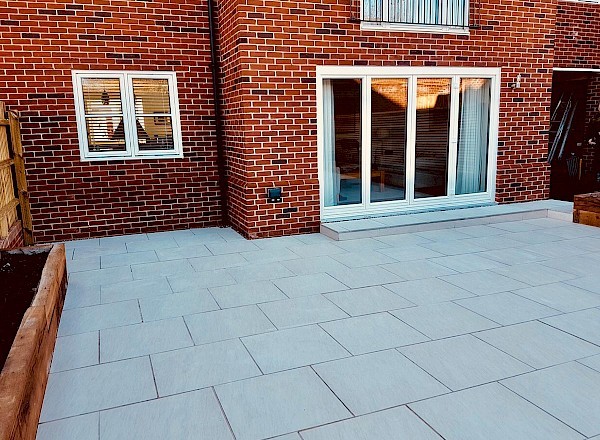 Patio installation, Bury St Edmunds