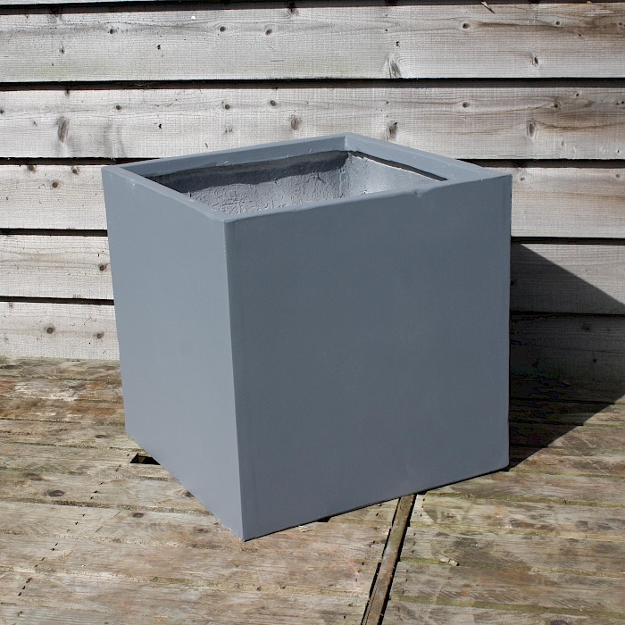 Arcadian Fibrestone Contemporary Box Grey 30cm