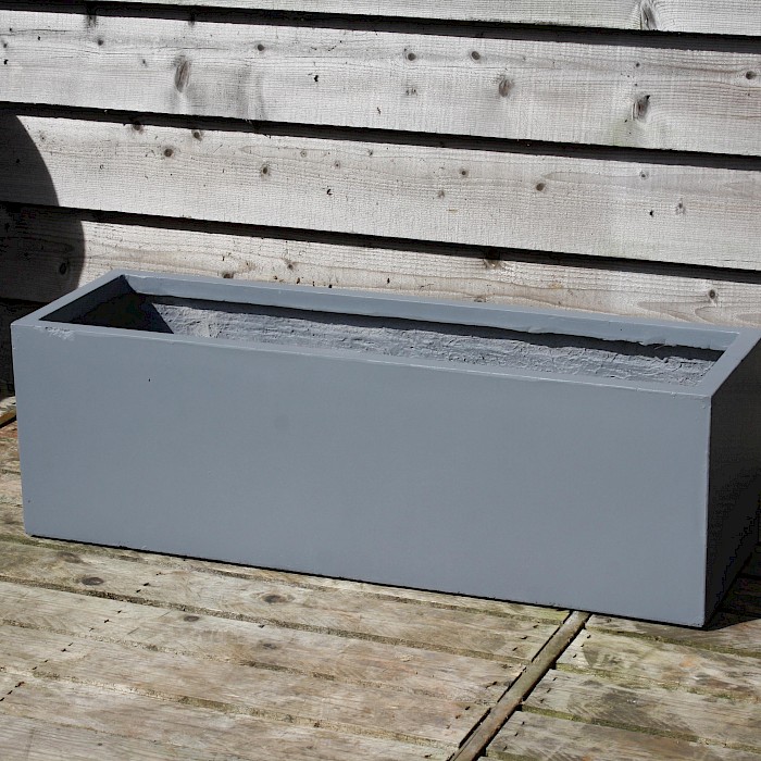 Arcadian Fibrestone Contemporary Trough Grey 73cm