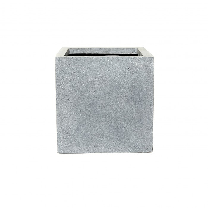 Polystone Cubic Box Grey 63cm