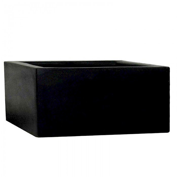 Polystone Low Cube Black 30cm