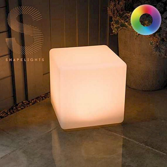 Shapelights Cube - Indoor & Outdoor USB Solar Powered Mood Light