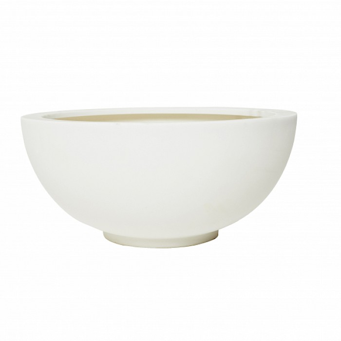 Polystone Bowl White 39cm