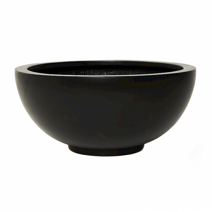 Polystone Bowl Black 49cm